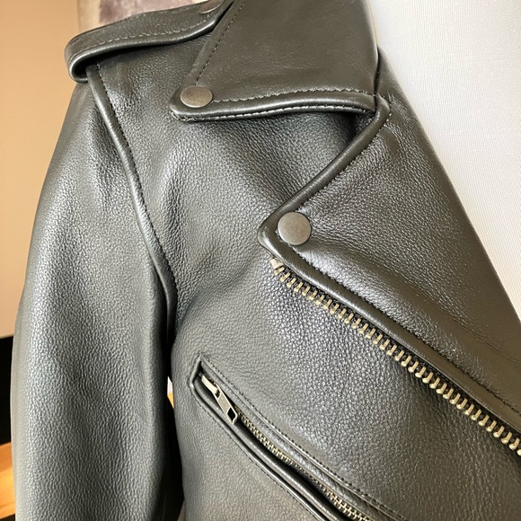 Free People Understated Leather bell sleeve leather jacket - Picture 4 of 10